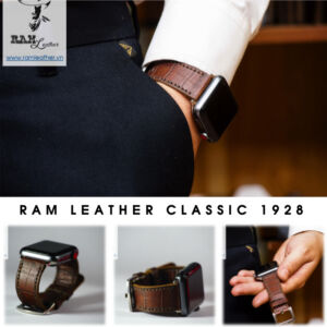 Dây Đồng Hồ Apple Watch Da Vân Cá Sấu - Ram Leather Classic 1928